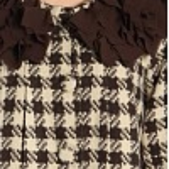 BELL SLEEVE HOUNDSTOOTH COAT - Picture 3 of 4